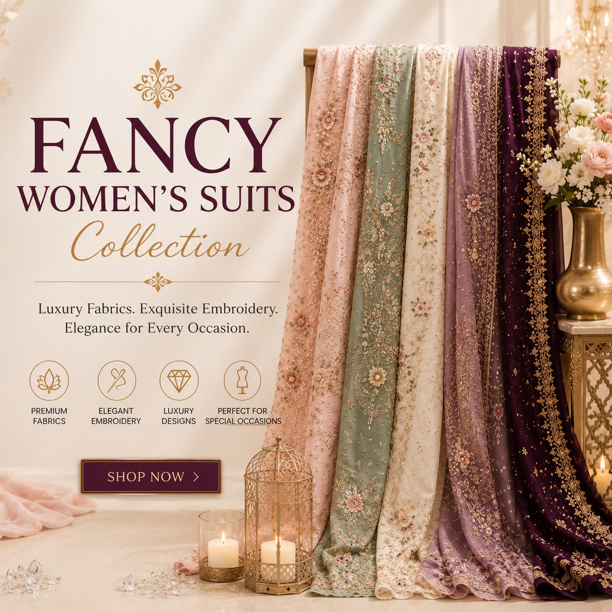 Fancy Women's Suits Collection (Unstitched)
