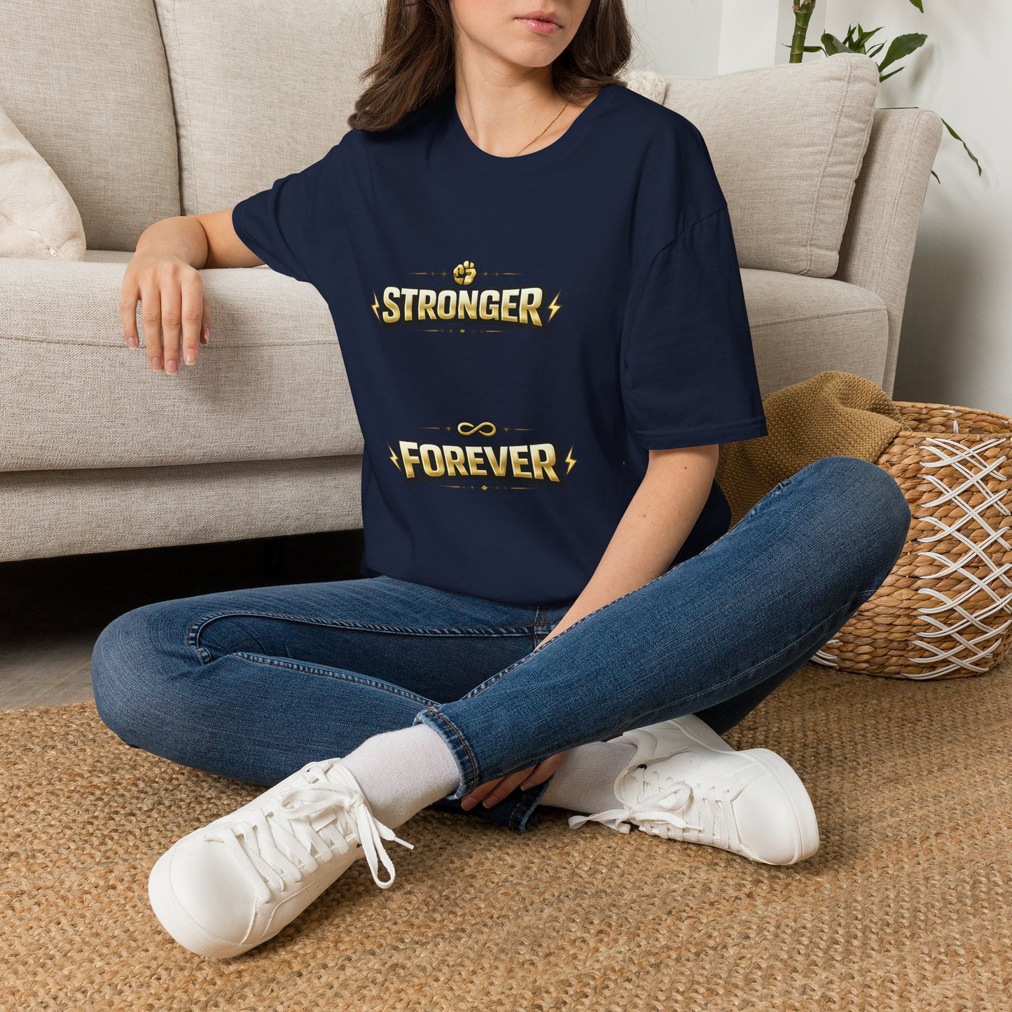 Stronger Forever T-Shirt — Inspirational Fitness Motivational Tee