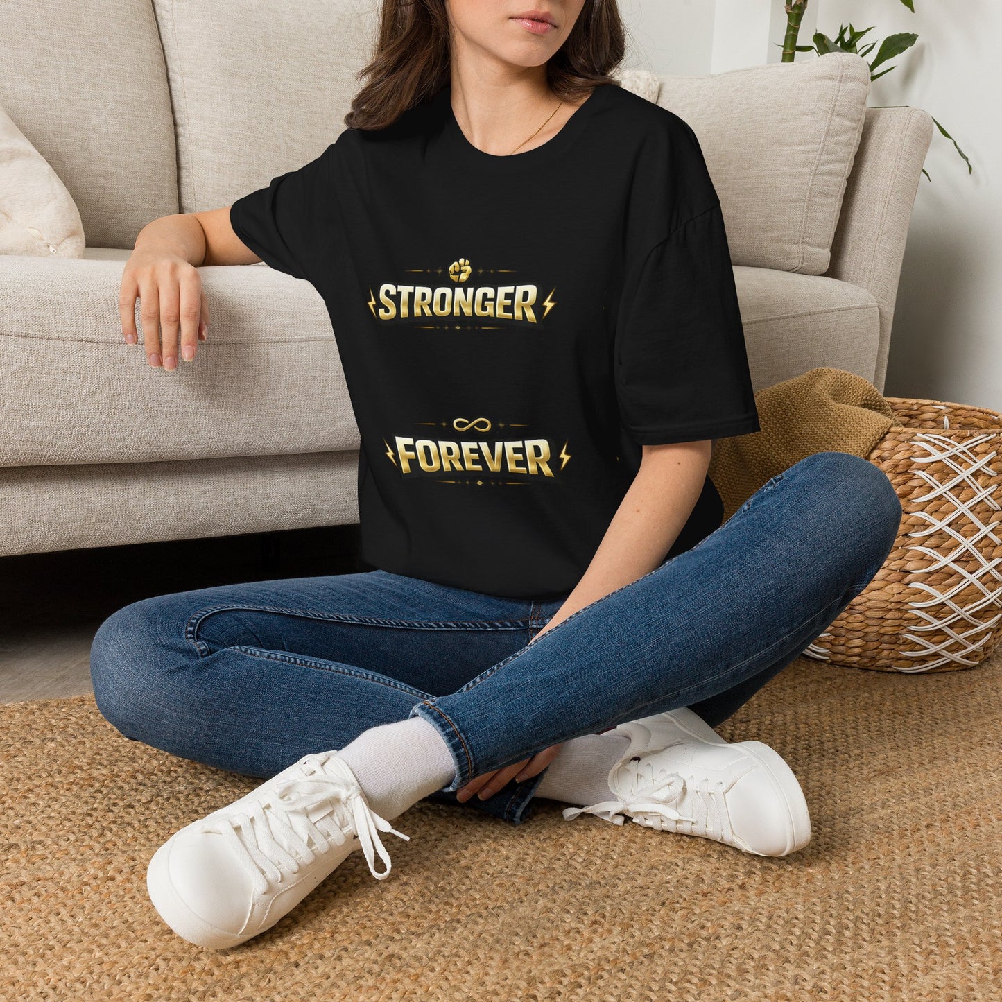 Stronger Forever T-Shirt — Inspirational Fitness Motivational Tee