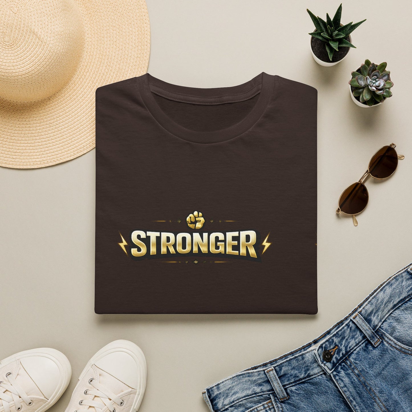 Stronger Forever T-Shirt — Inspirational Fitness Motivational Tee