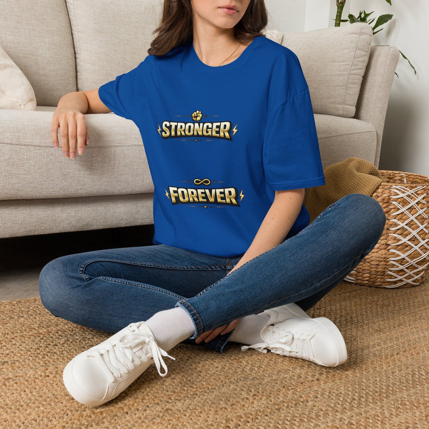 Stronger Forever T-Shirt — Inspirational Fitness Motivational Tee