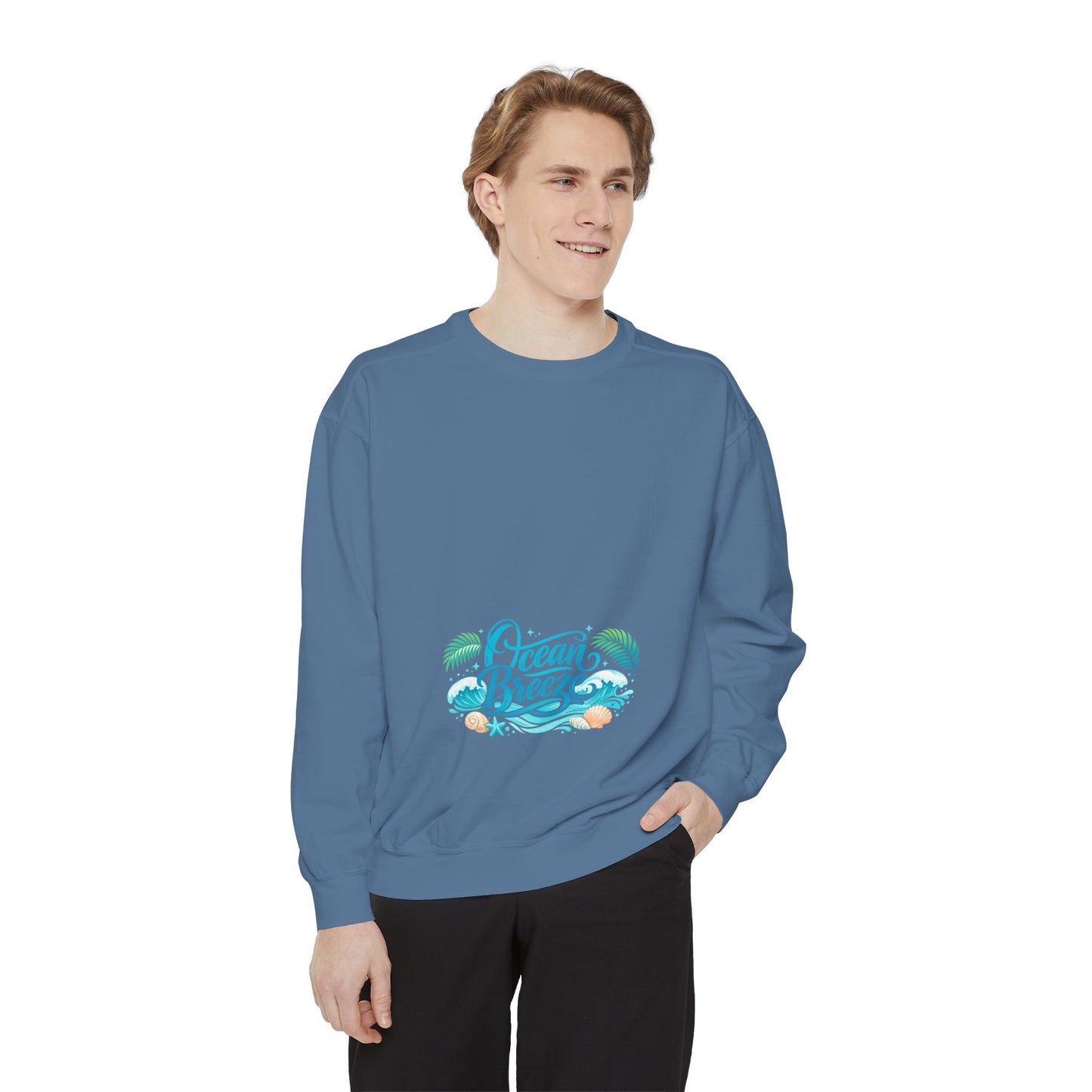 Ocean Breeze Sweatshirt — Coastal Graphic Crewneck