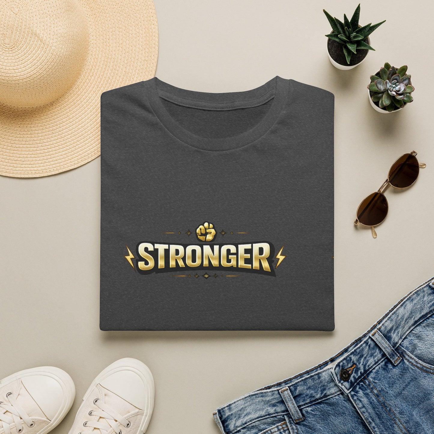 Stronger Forever T-Shirt — Inspirational Fitness Motivational Tee