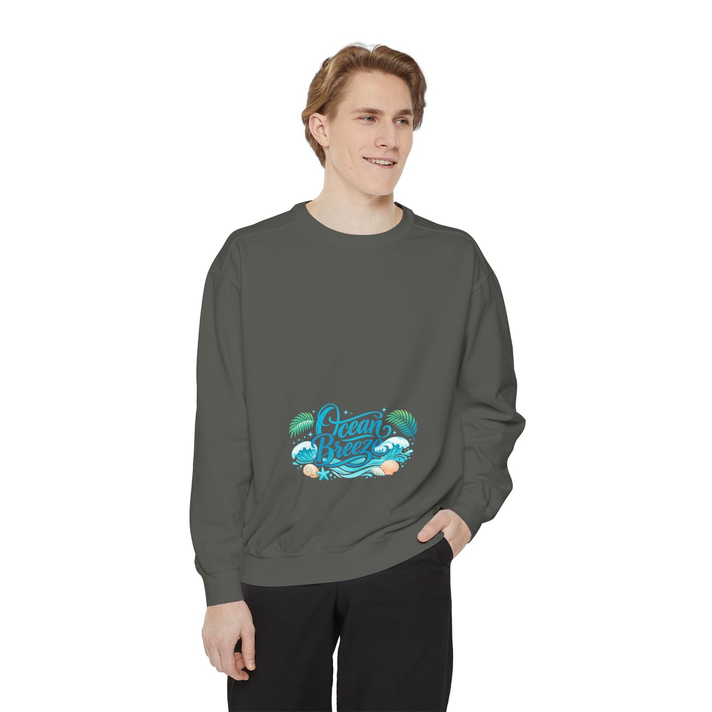 Ocean Breeze Sweatshirt — Coastal Graphic Crewneck