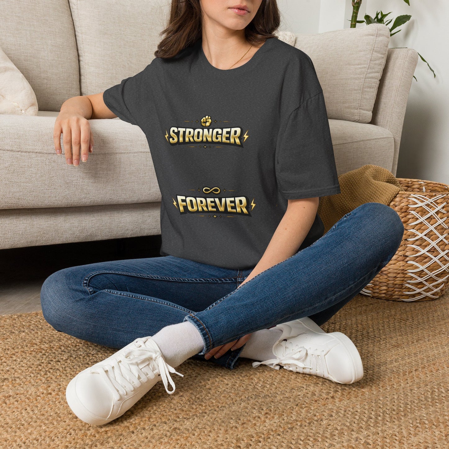 Stronger Forever T-Shirt — Inspirational Fitness Motivational Tee