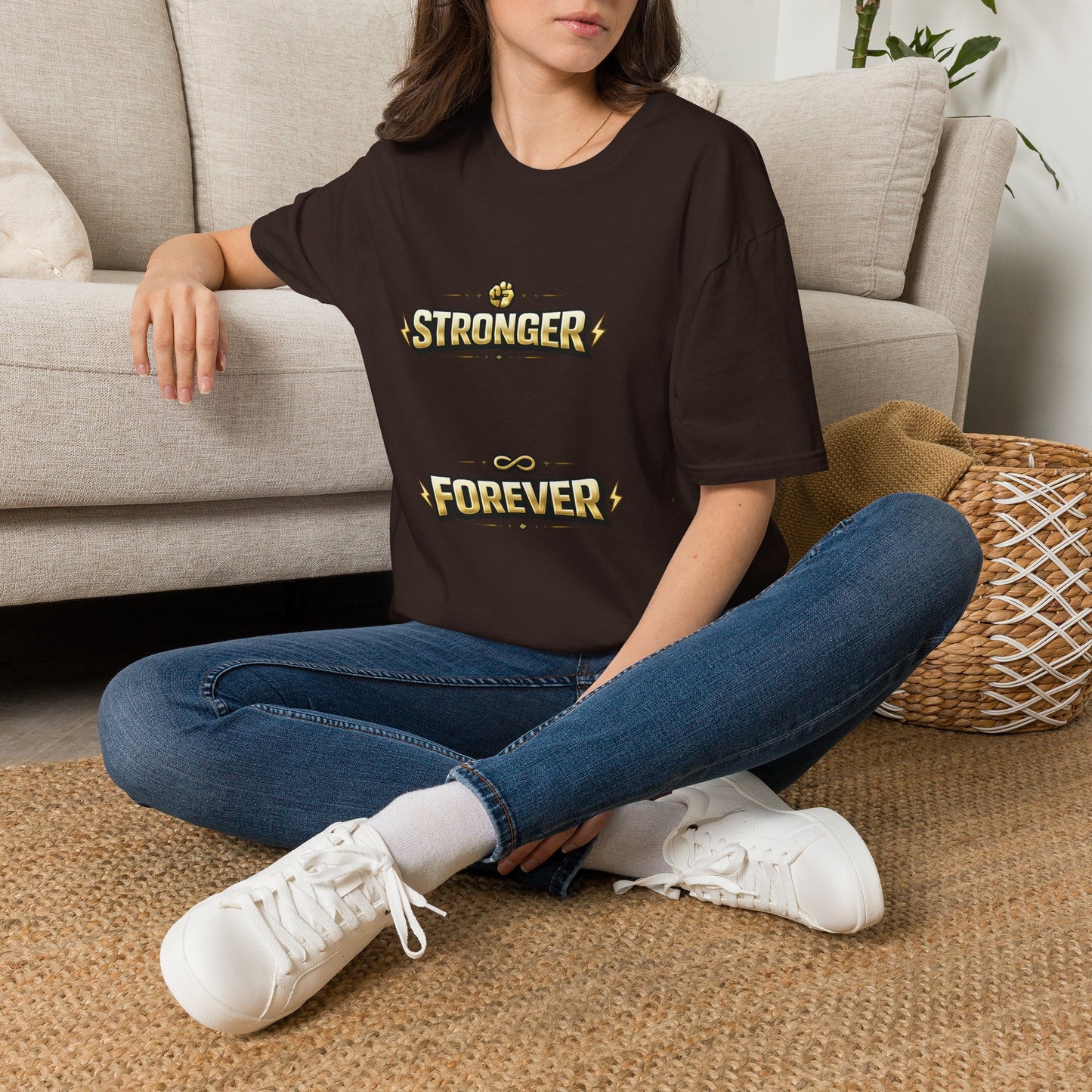 Stronger Forever T-Shirt — Inspirational Fitness Motivational Tee