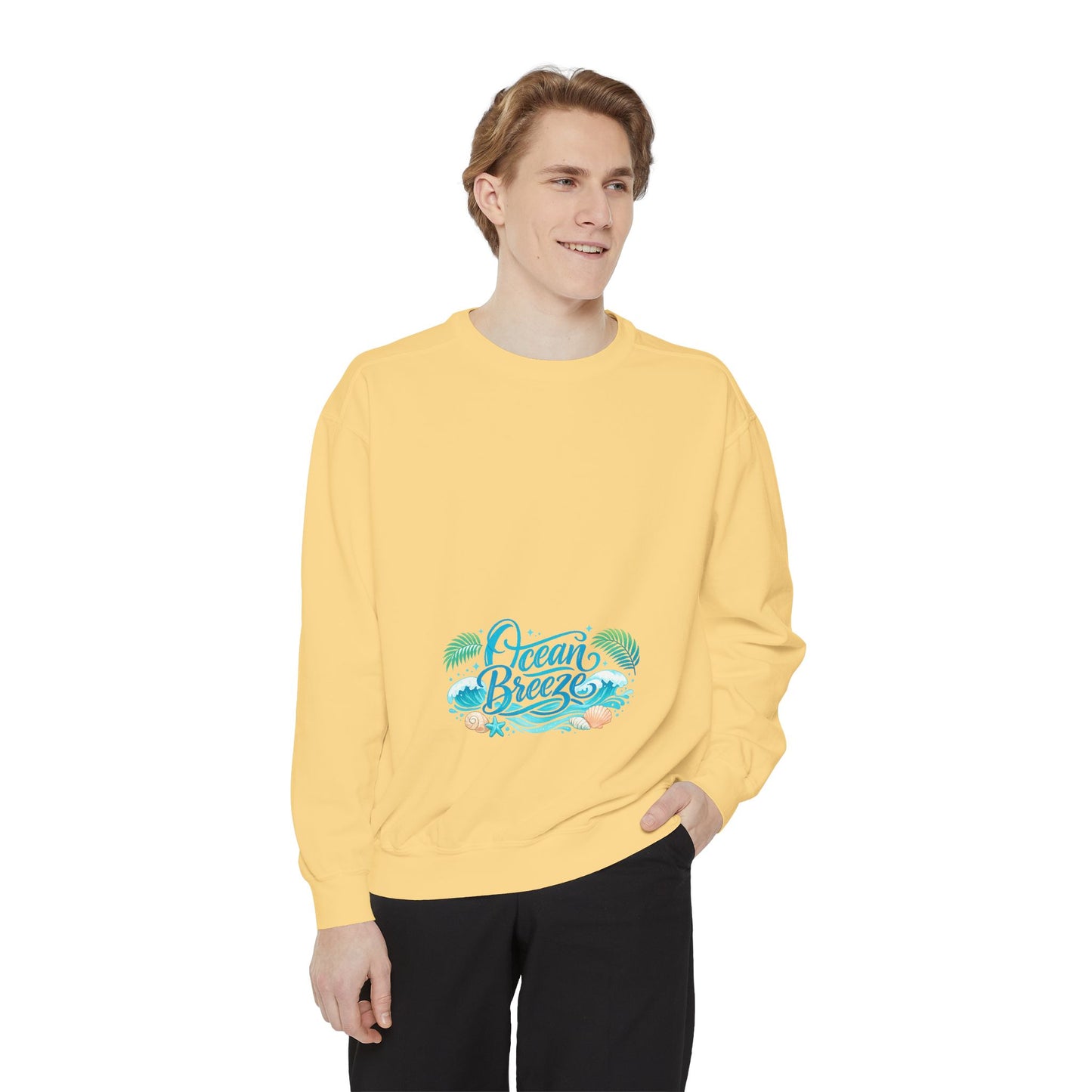 Ocean Breeze Sweatshirt — Coastal Graphic Crewneck