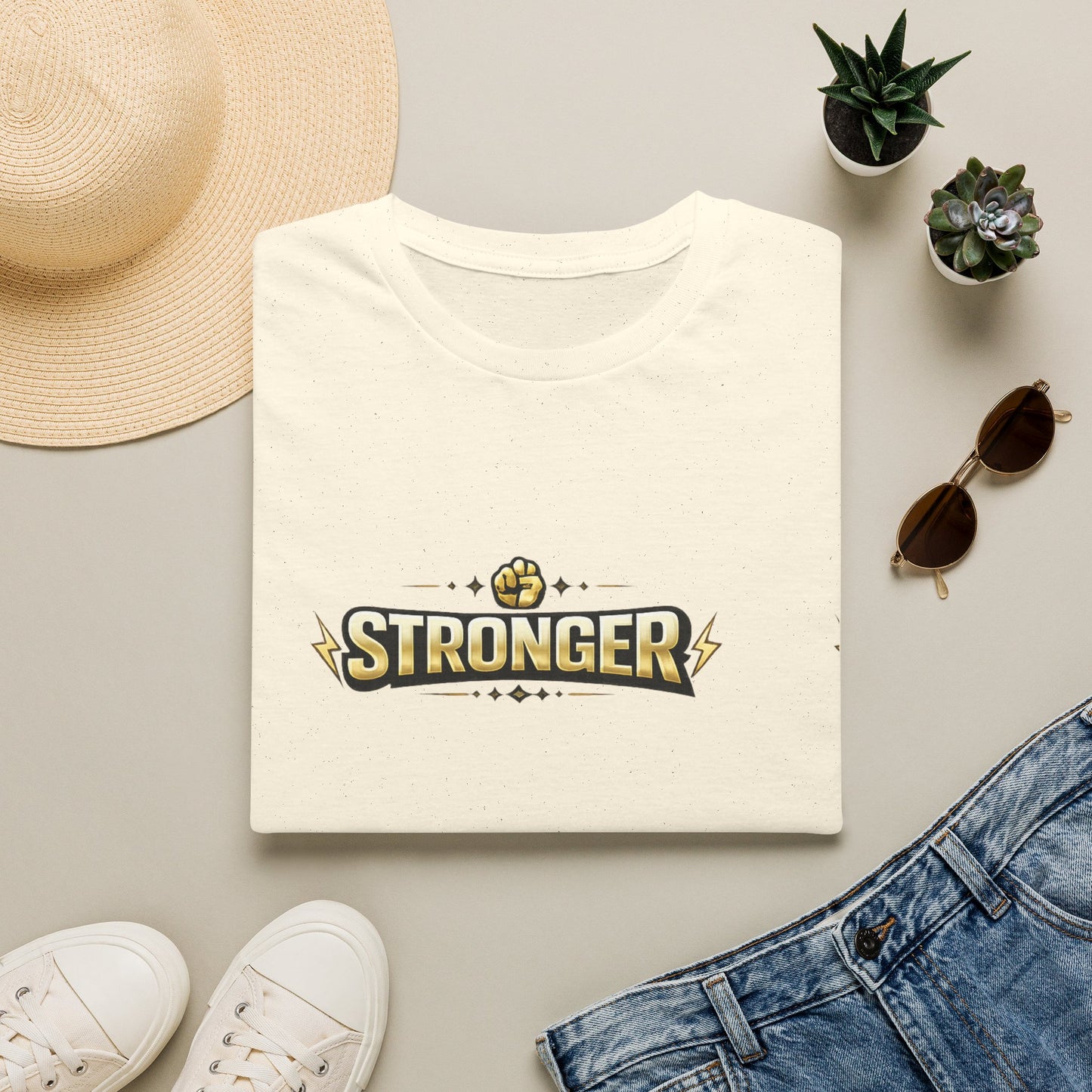 Stronger Forever T-Shirt — Inspirational Fitness Motivational Tee
