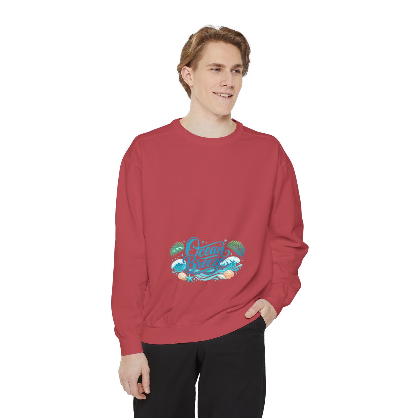 Ocean Breeze Sweatshirt — Coastal Graphic Crewneck
