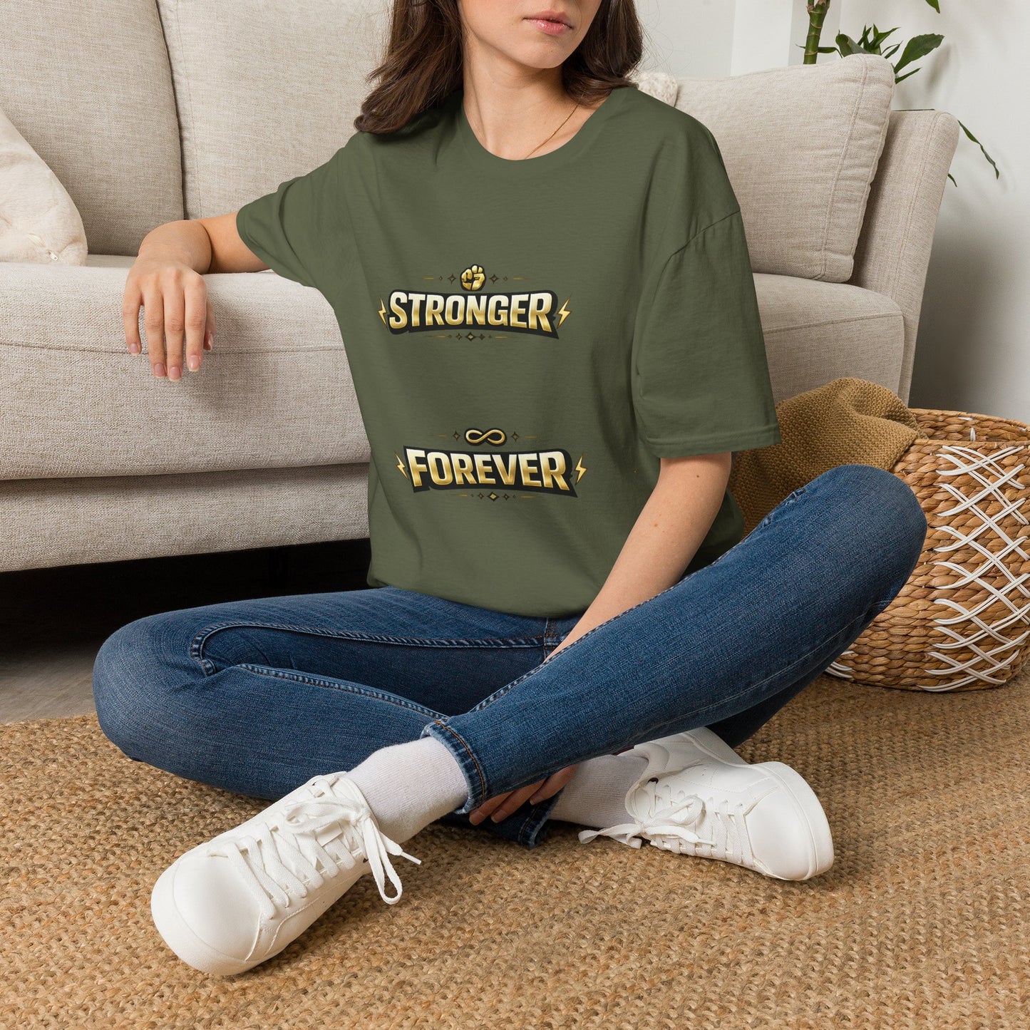Stronger Forever T-Shirt — Inspirational Fitness Motivational Tee