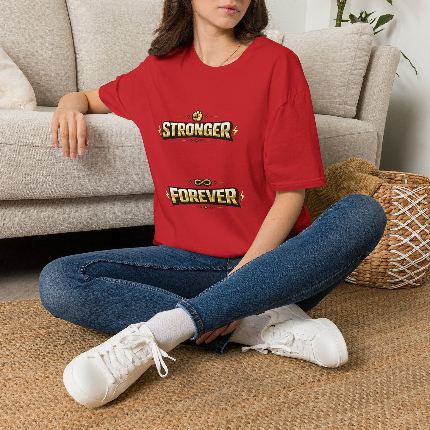 Stronger Forever T-Shirt — Inspirational Fitness Motivational Tee