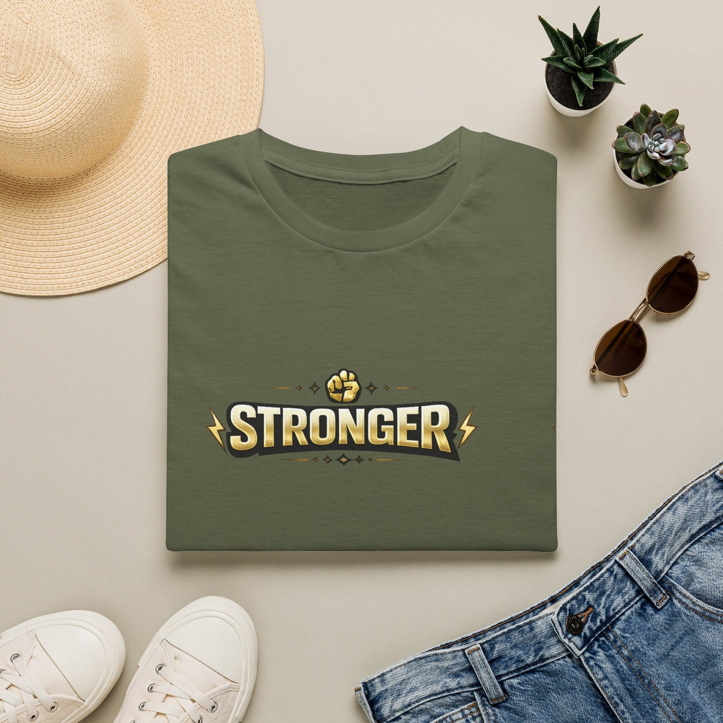 Stronger Forever T-Shirt — Inspirational Fitness Motivational Tee