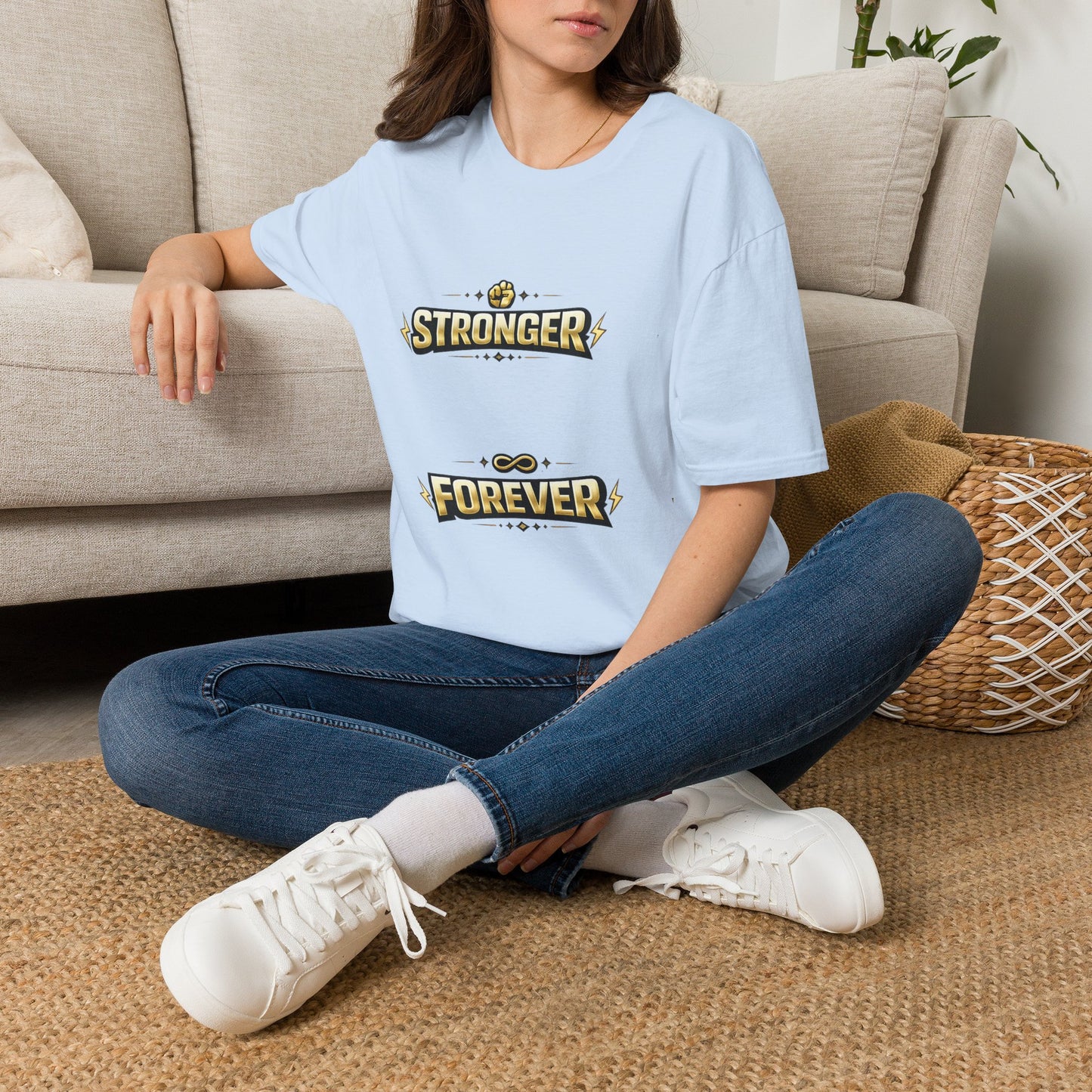 Stronger Forever T-Shirt — Inspirational Fitness Motivational Tee