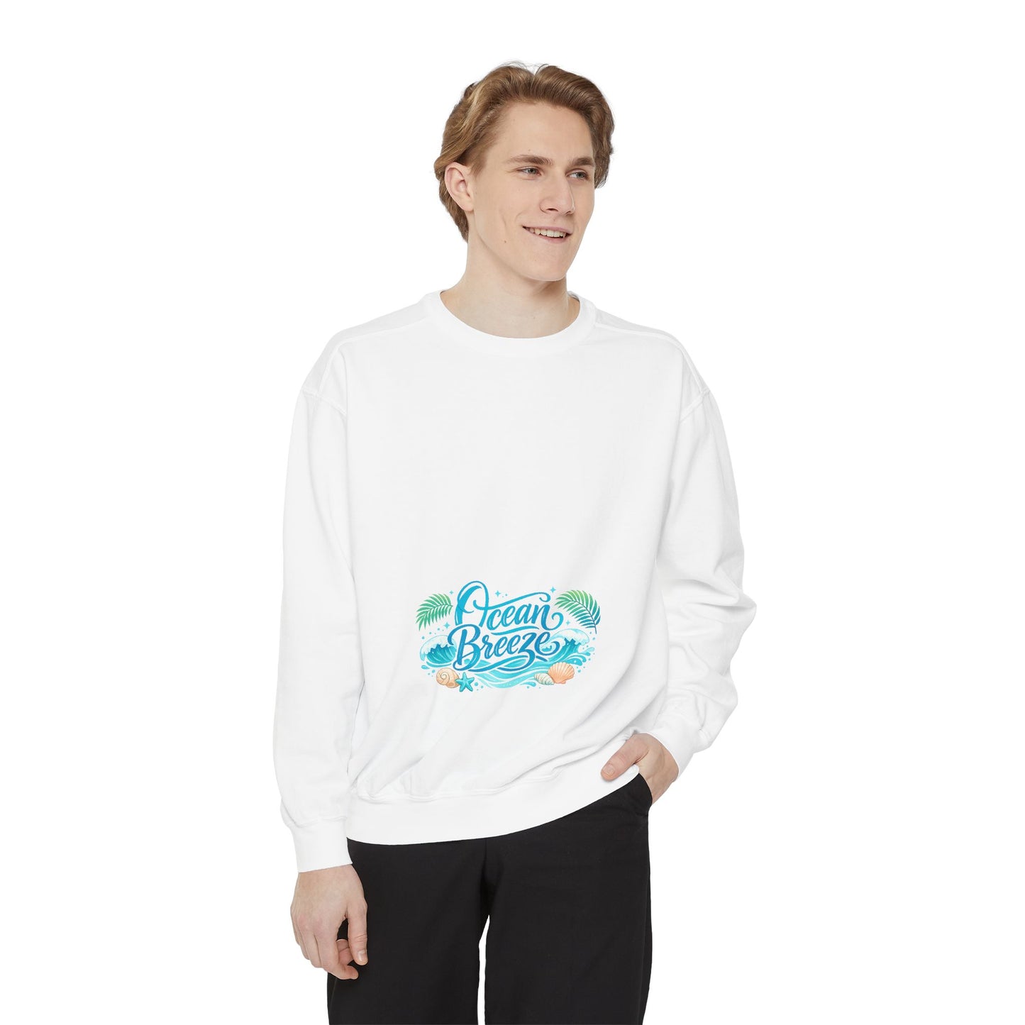 Ocean Breeze Sweatshirt — Coastal Graphic Crewneck