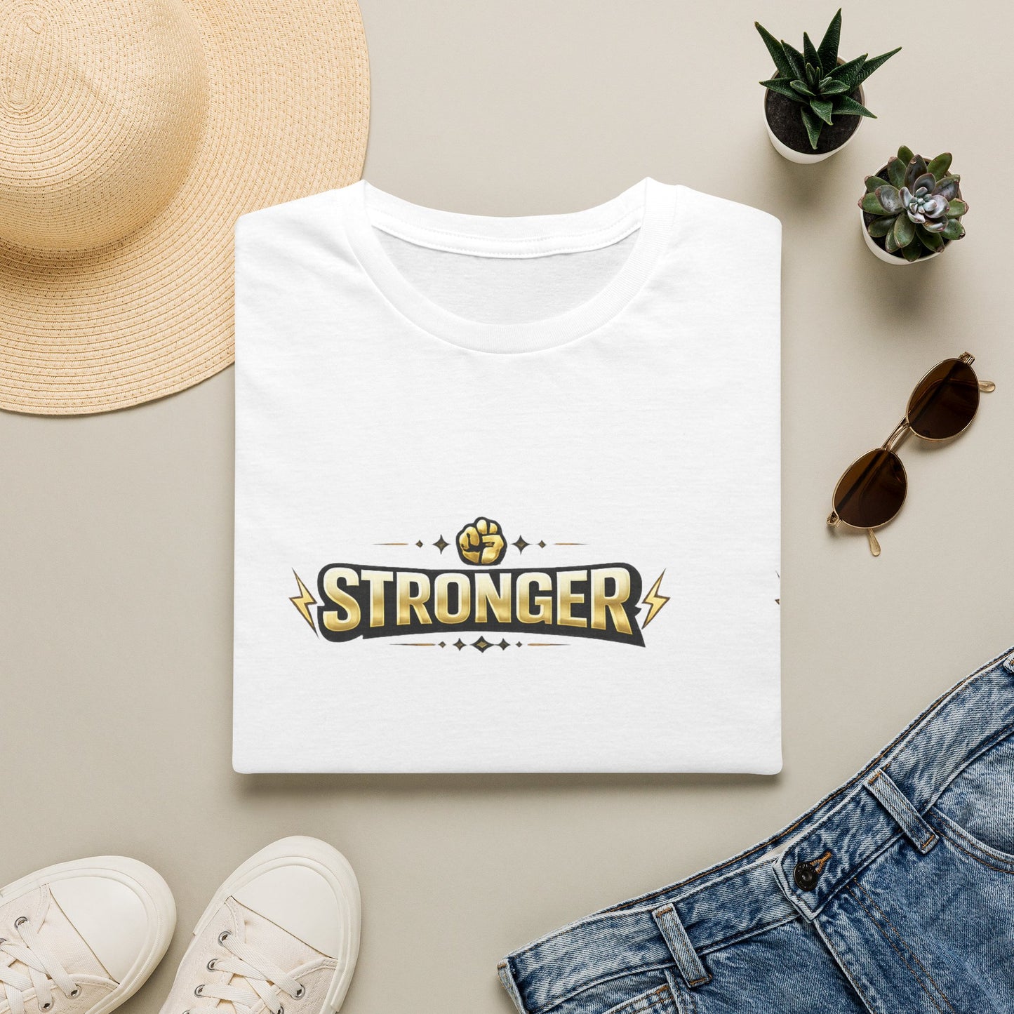 Stronger Forever T-Shirt — Inspirational Fitness Motivational Tee