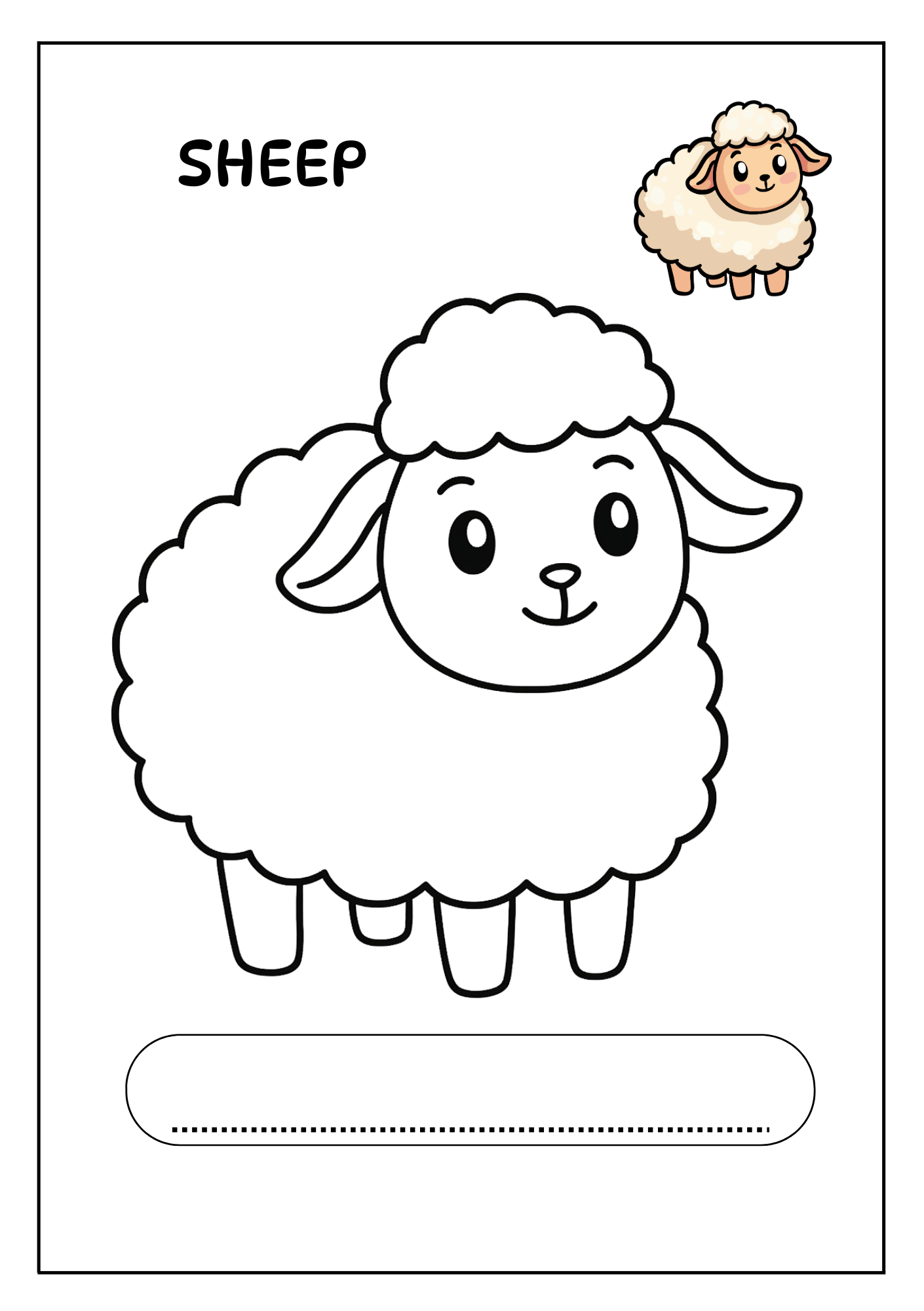 Animal Coloring Book for Kids Ages 3–8: Fun, Cute & Easy Coloring Pages