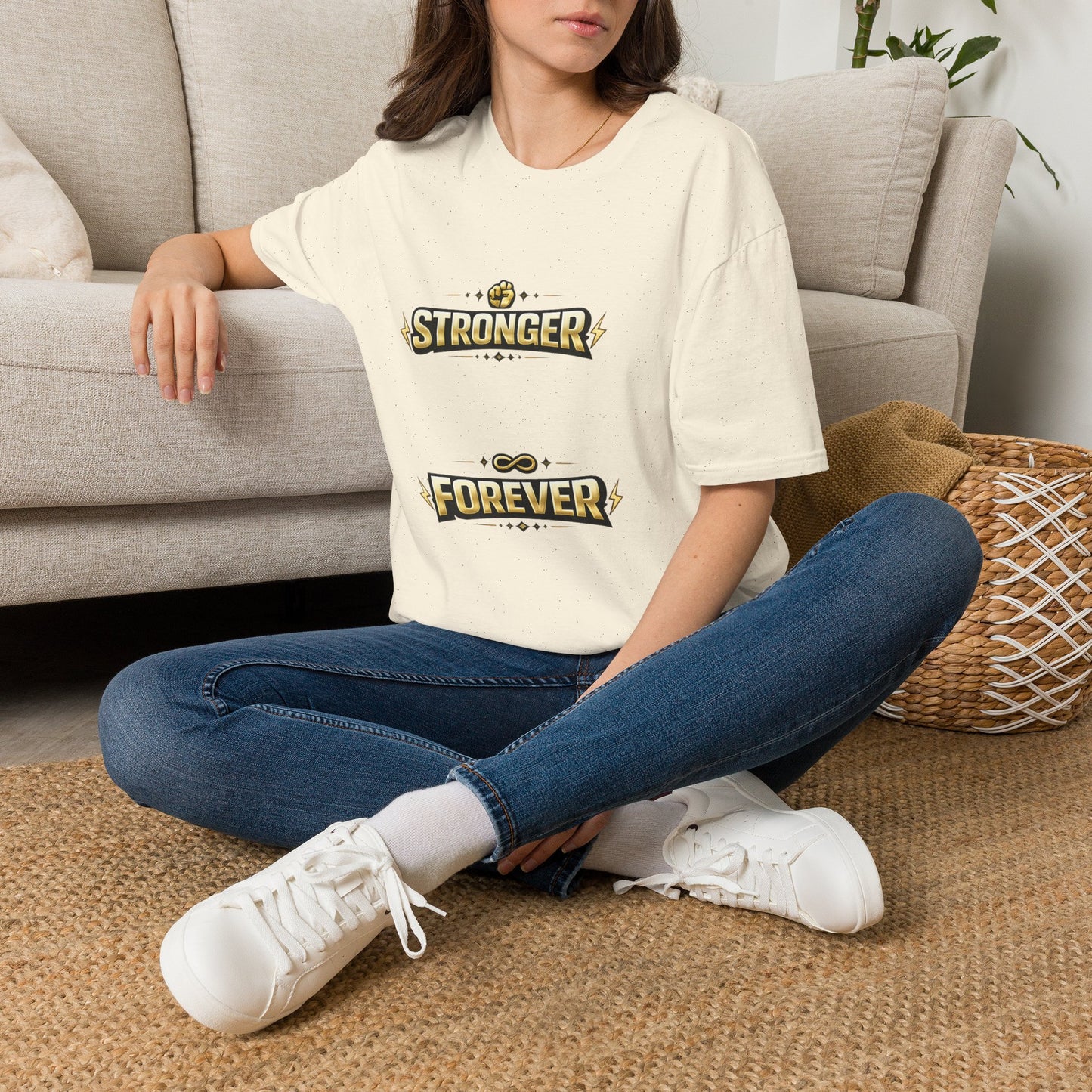 Stronger Forever T-Shirt — Inspirational Fitness Motivational Tee