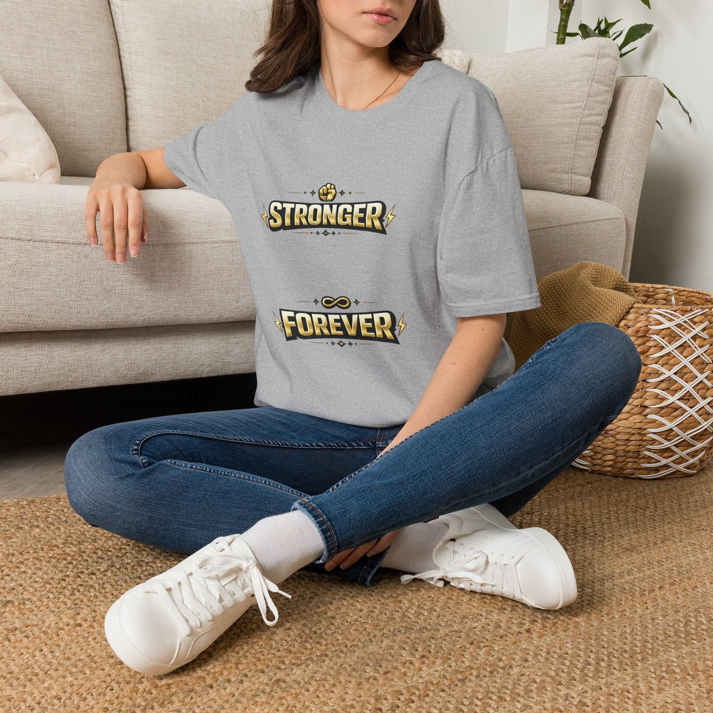 Stronger Forever T-Shirt — Inspirational Fitness Motivational Tee