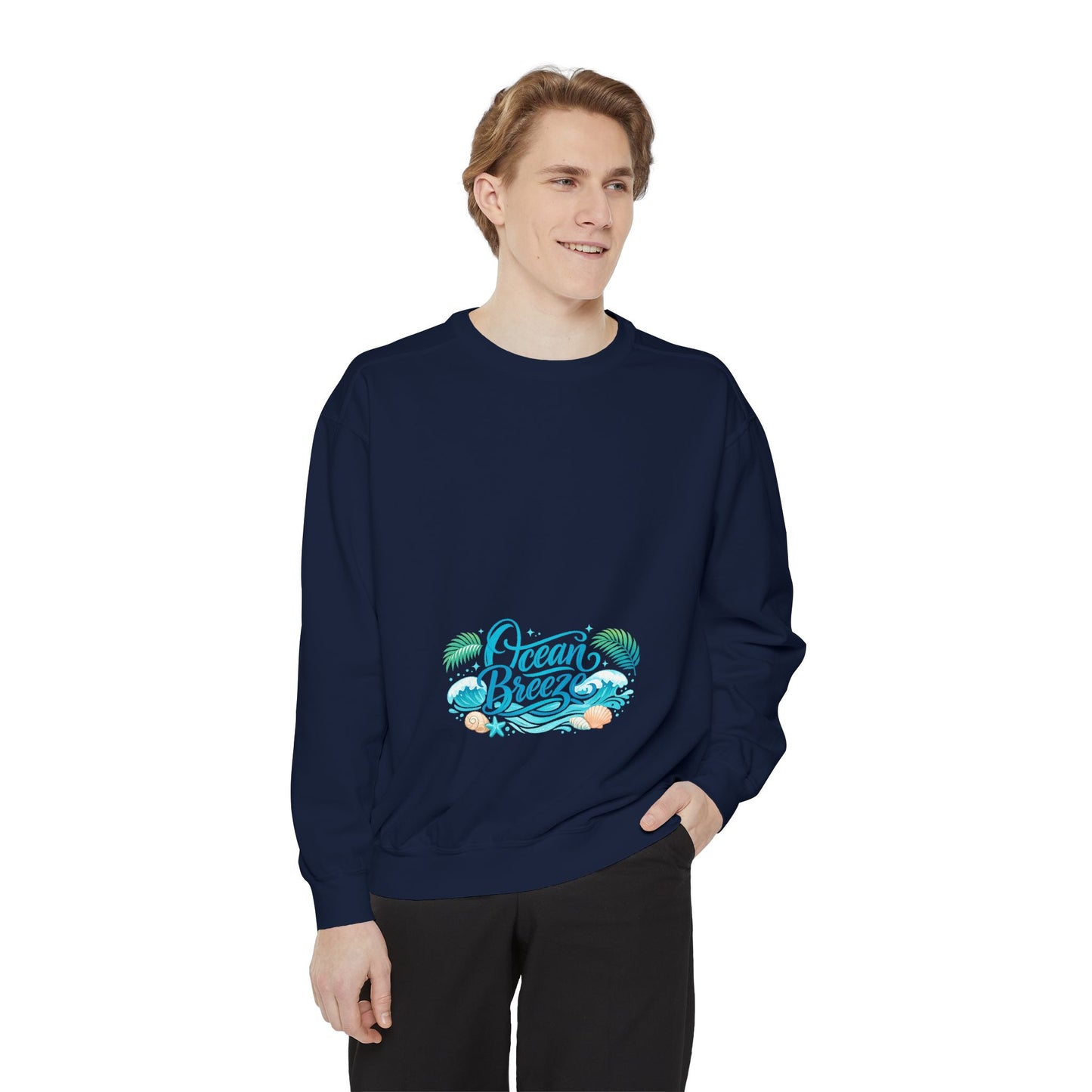 Ocean Breeze Sweatshirt — Coastal Graphic Crewneck