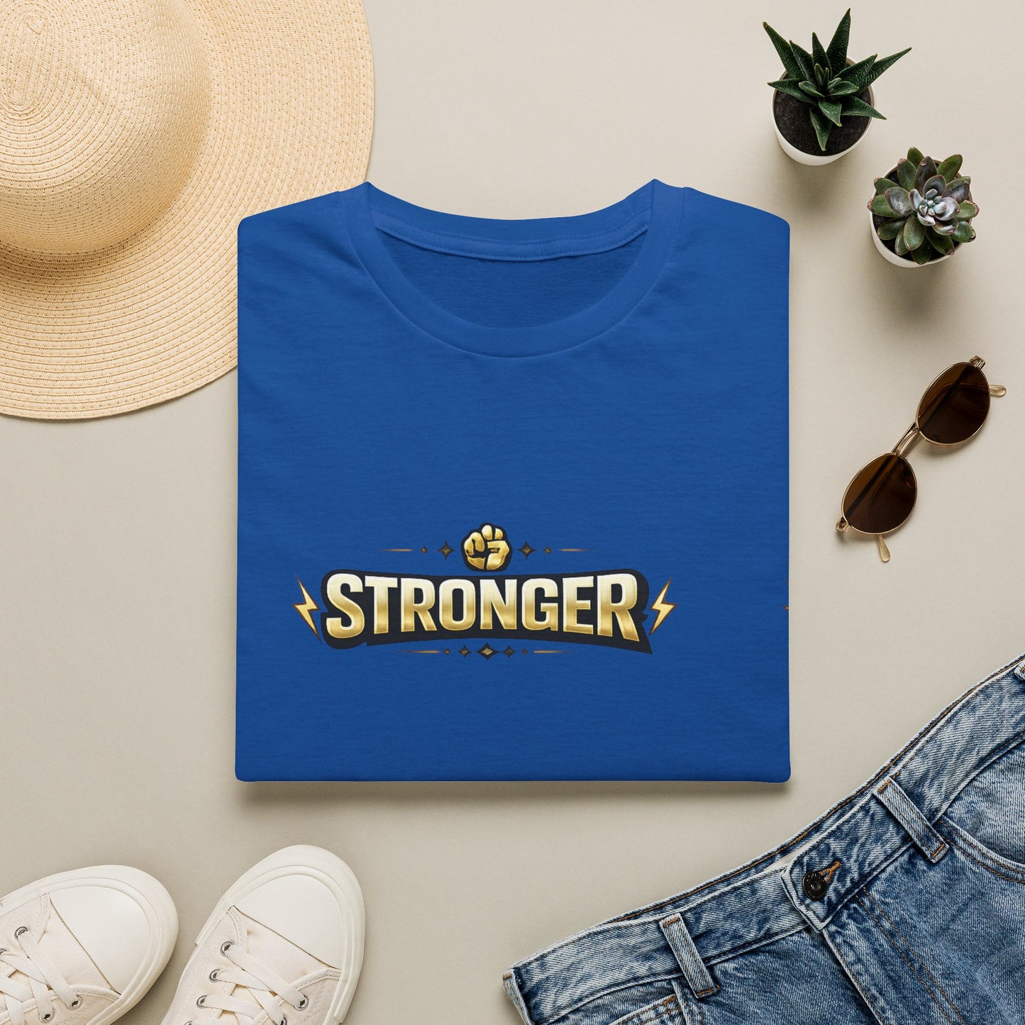 Stronger Forever T-Shirt — Inspirational Fitness Motivational Tee