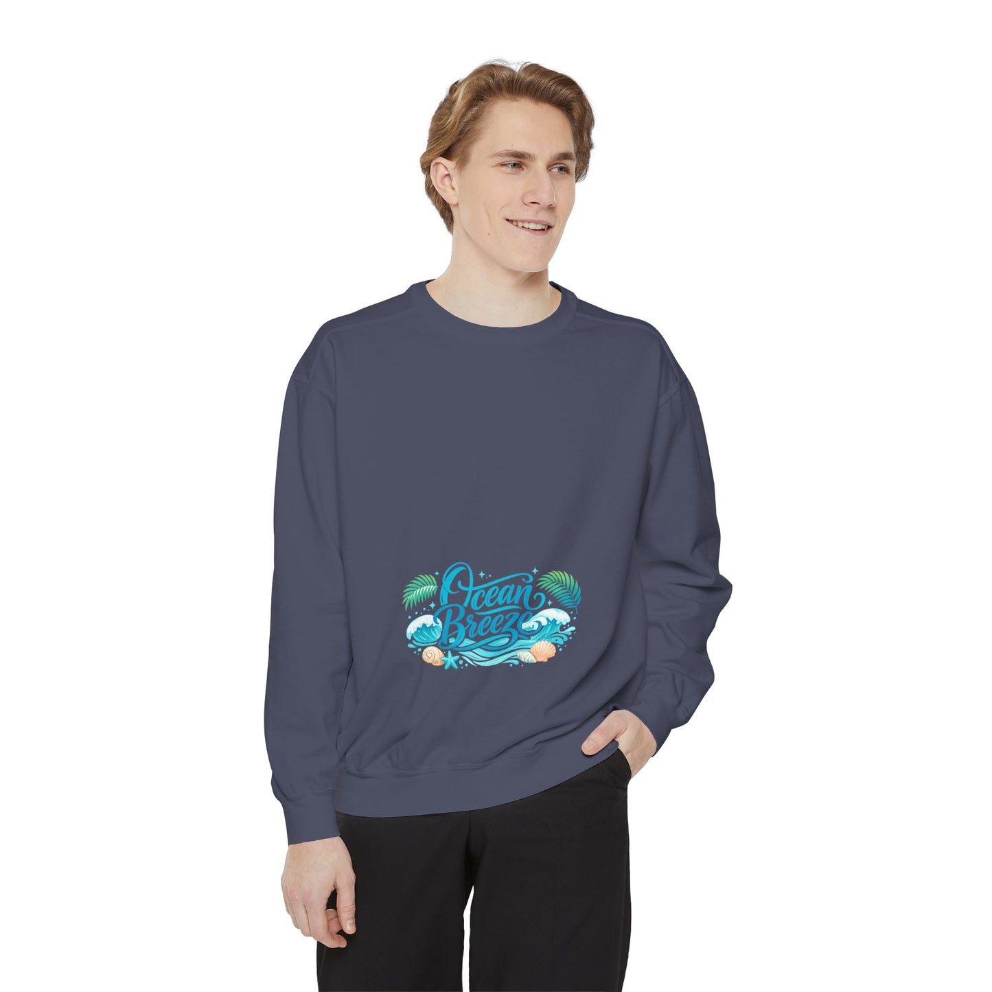 Ocean Breeze Sweatshirt — Coastal Graphic Crewneck