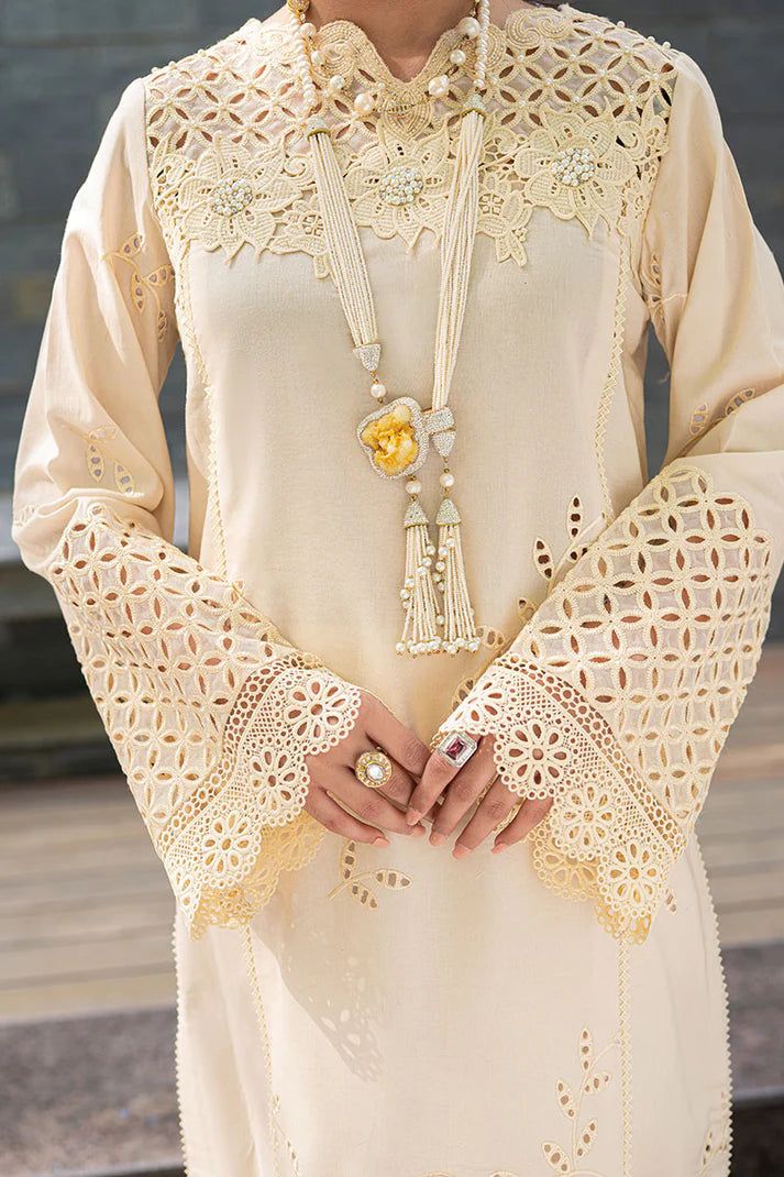 Mushq Inspired Luxury Chikankari 3 Piece Suit | Premium Embroidered Wedding Dress with Organza Dupatta