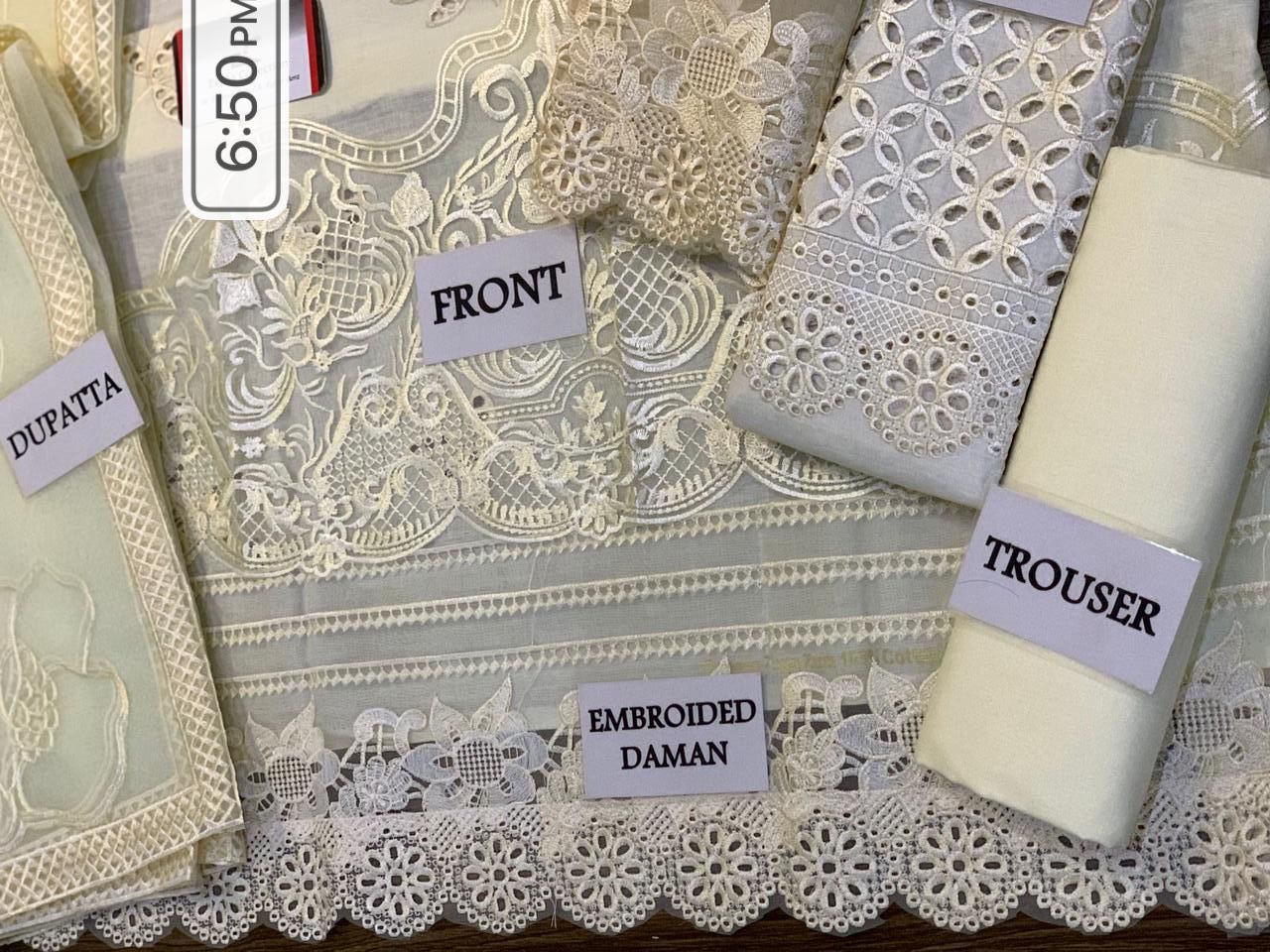 Mushq Inspired Luxury Chikankari 3 Piece Suit | Premium Embroidered Wedding Dress with Organza Dupatta