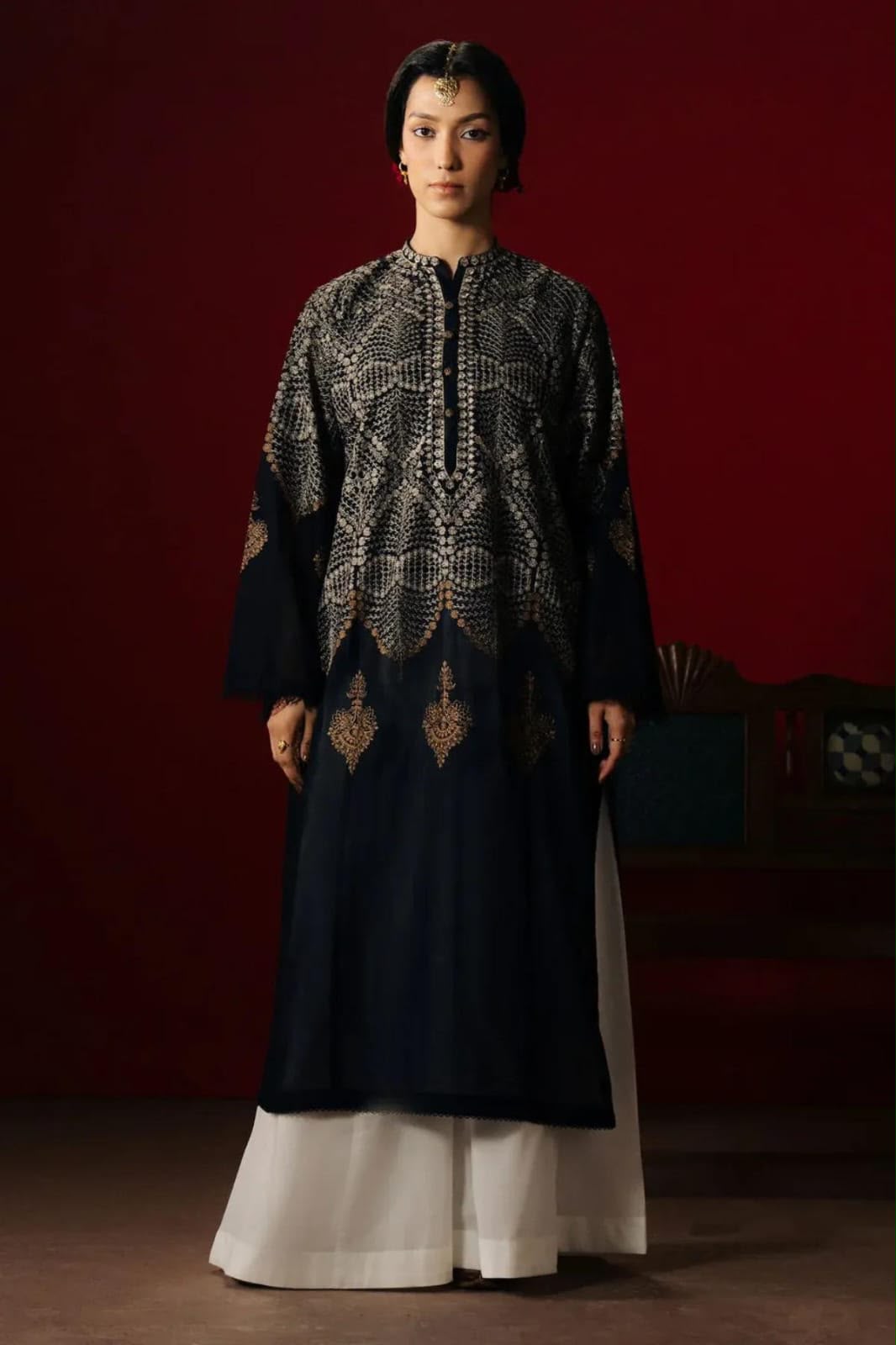 Zara Shahjahan Inspired Premium 3 Piece Embroidered Lawn Suit | Summer Collection 2026 | Chiffon Dupatta