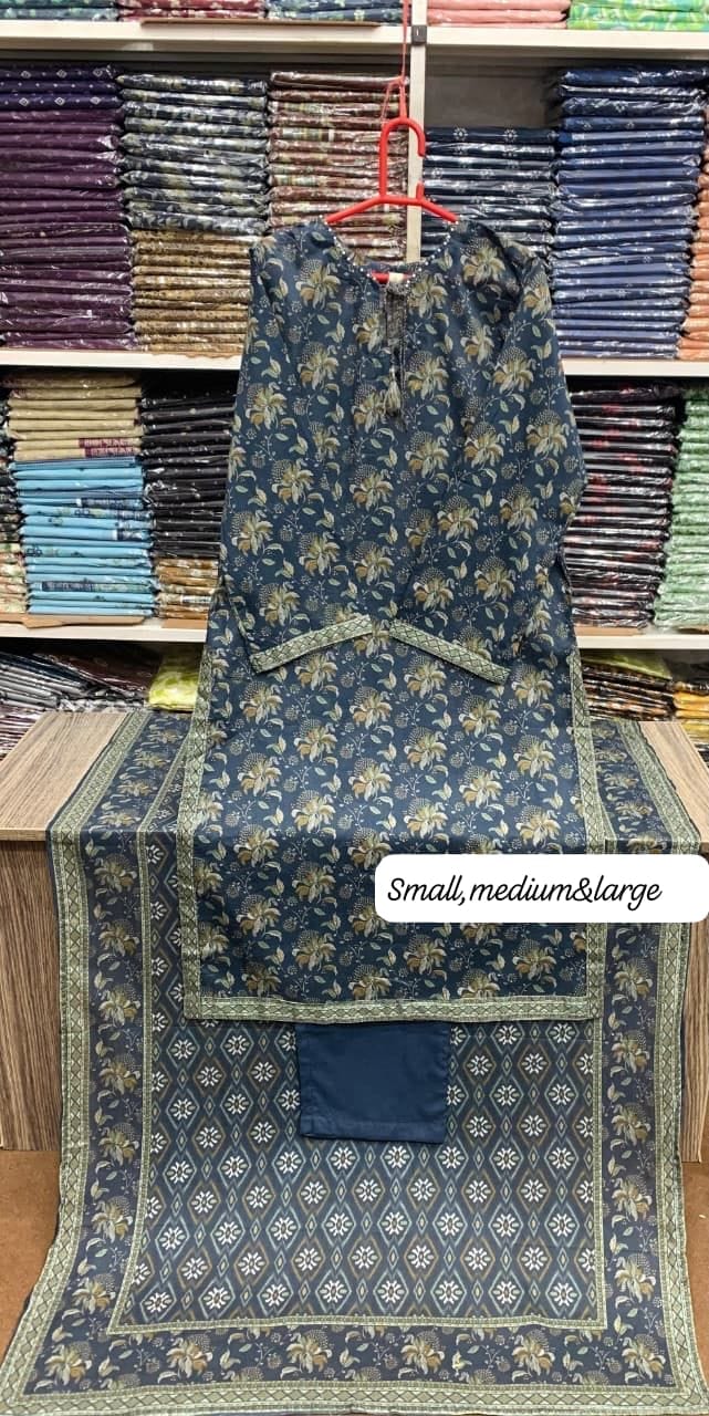 Bin Saeed Original Stitched Printed Lawn 3 Piece Suit | Embroidered Lacework 2026
