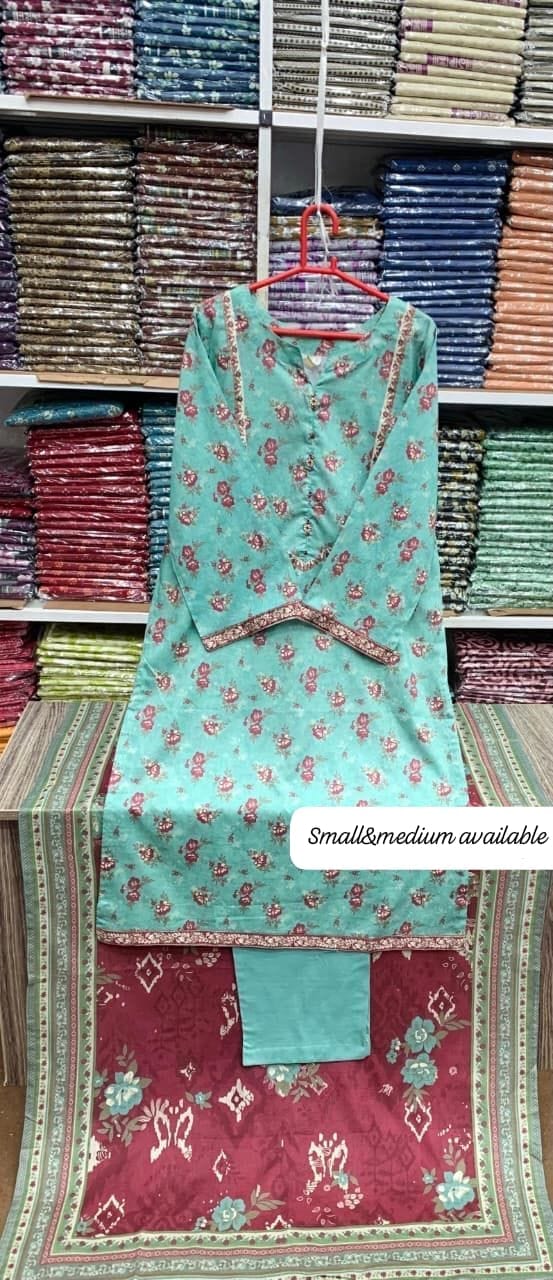 Bin Saeed Original Stitched Printed Lawn 3 Piece Suit | Embroidered Lacework 2026