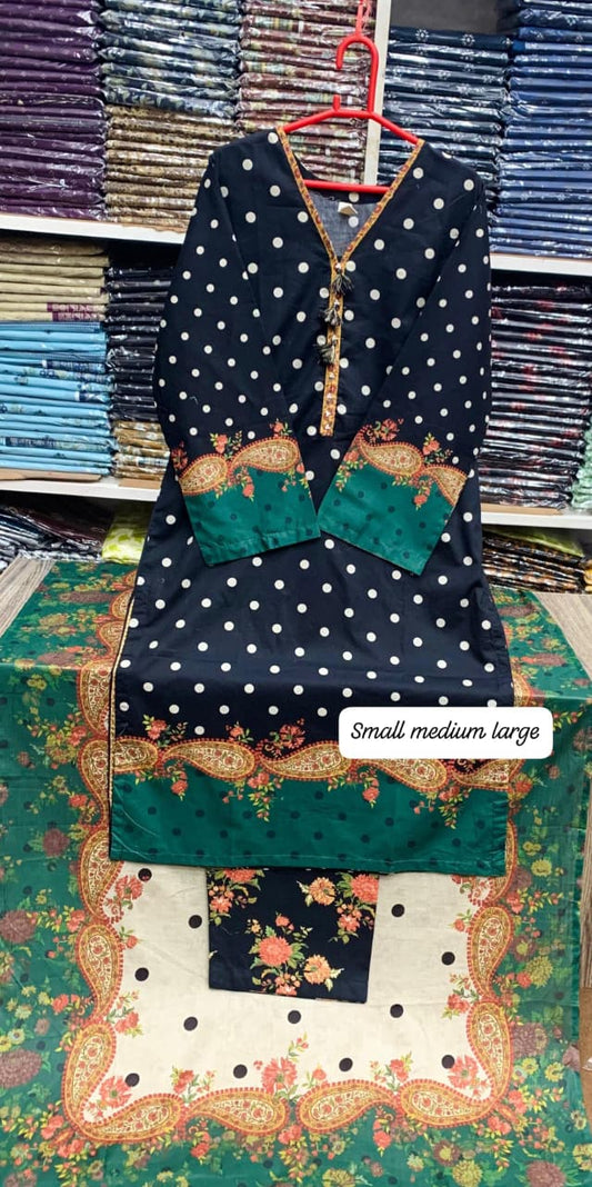 Bin Saeed Original Stitched Printed Lawn 3 Piece Suit | Embroidered Lacework 2026