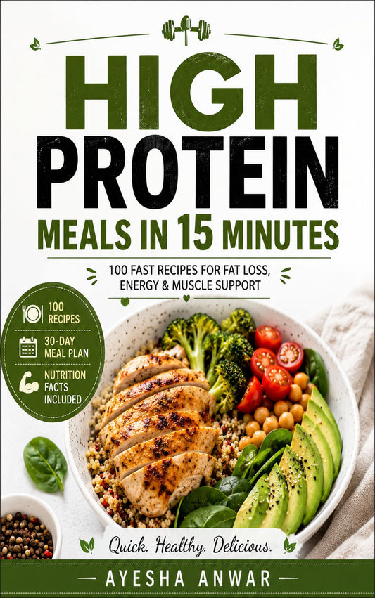 High Protein Meals in 15 Minutes | Quick & Easy Healthy Recipe eBook